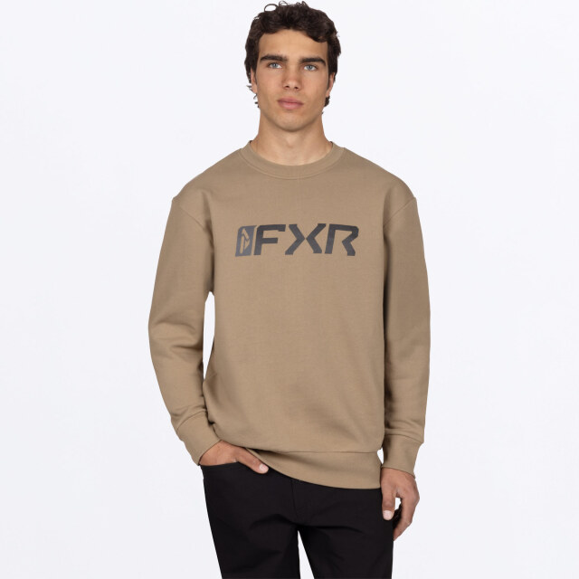 MITERED COTTON CREWNECK SWEATSHIRT
