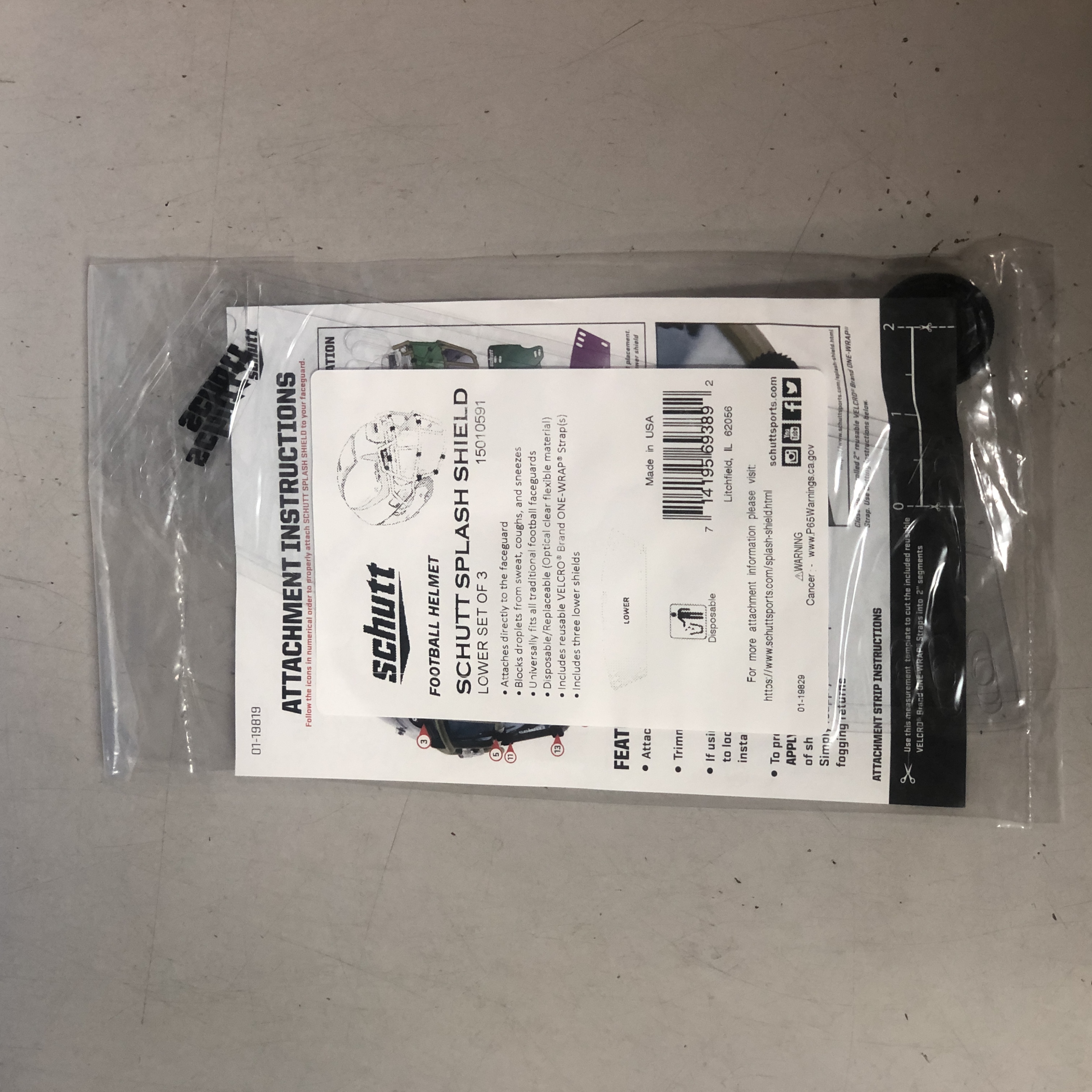 SCHUTT LOWER SPLASH SHIELD（マウスシールド） 3枚入り