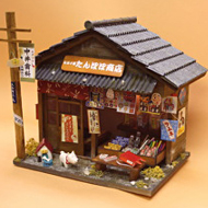 【ドールハウスキット】昭和シリーズ　駄菓子屋さん【和風】