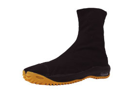 飛-8921 エアージョグ足袋・飛印/黒