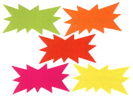 COST　カラーシート（星型） 単色20枚入 230×430mm 両面テープ付