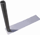 CPT-1 ポールスタンド シルバー (3m/4mポール用) | 溶接タイプでとても丈夫 のぼり用 タイヤ踏み式 ポール立て