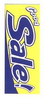 【4枚組合せ】K-8 大のぼり GoodSale (青) | W700mm×H1800mm 自動車販売店向のぼり【メール便発送に限り送料無料】