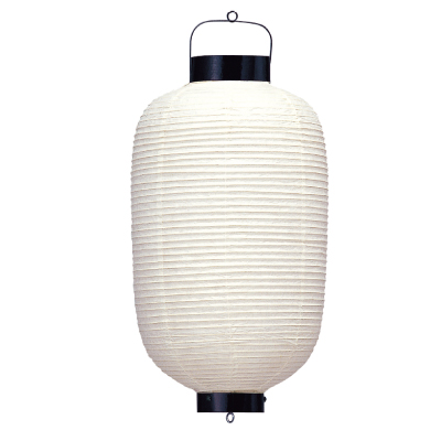 T112 12号長 和紙提灯 針金 Φ32×H70cm | 店舗向け提灯 ちょうちん (T616)