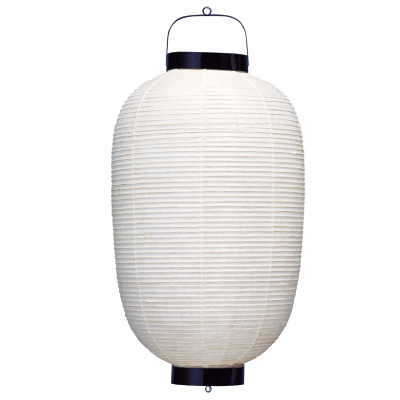 T115-3 15号長 和紙提灯 竹骨 Φ43×H87cm | 店舗向け提灯 ちょうちん (T600)