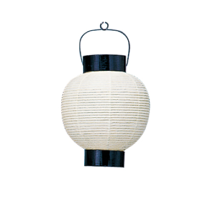 T206 6号丸 和紙提灯 Φ17×H30cm | 店舗向け提灯 室内装飾用 ちょうちん (T565)