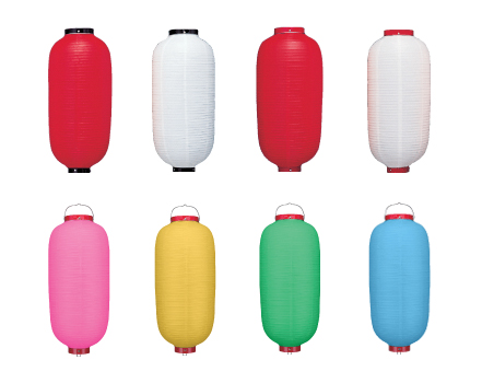 新K 9号長型提灯 単色 Φ24×H60cm ビニール | 店舗向け提灯 ちょうちん ★おすすめ商品