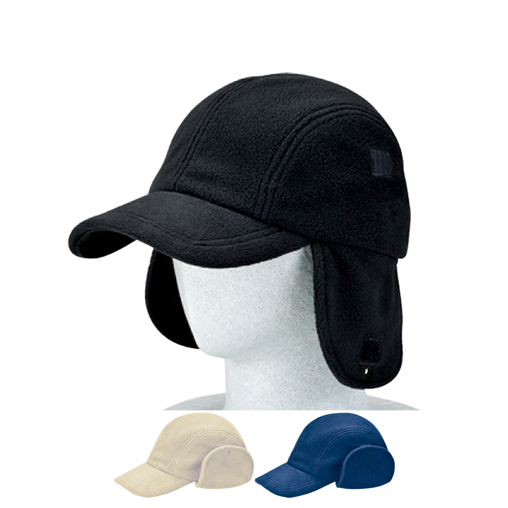 【10個以上～】FEC フリースイアーウォーマー CAP 全3種 | フリーサイズ(調整式) キャップ 帽子 名入れ可能