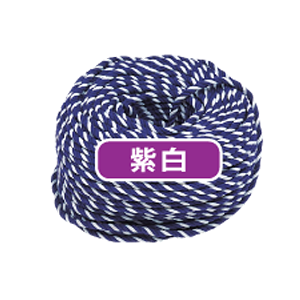 02000113B 紫白紐 8mm 切売/1m単位 | アクリル製