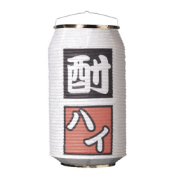 ※完売※T5758 酎ハイ Φ23×H42cm 缶型提灯 和紙 | 室内装飾向け ちょうちん