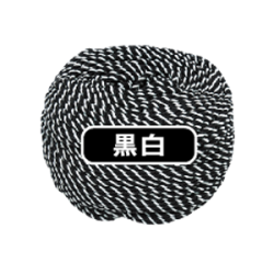 02000114 黒白紐 8mm×300m巻 | アクリル製
