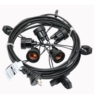 T8648-5(h2205) 提灯コード 5灯式 | ※簡易防水型 国産品 提灯用