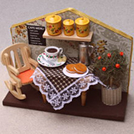 ドールハウスキット】1/24ミニドールハウスキット ティータイム【洋風】 