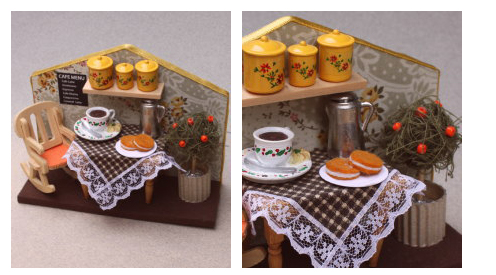 ドールハウスキット】1/24ミニドールハウスキット ティータイム【洋風】 