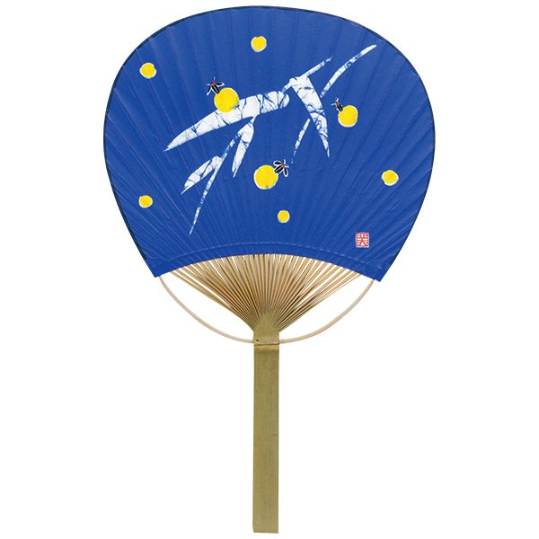 唐月竹うちわ 紺地 ホタル 50本セット F3063 おしゃれ 天然素材 団扇 唐月竹うちわ 紺地 ホタル 50本セット F3063 おしゃれ 天然素材 団扇