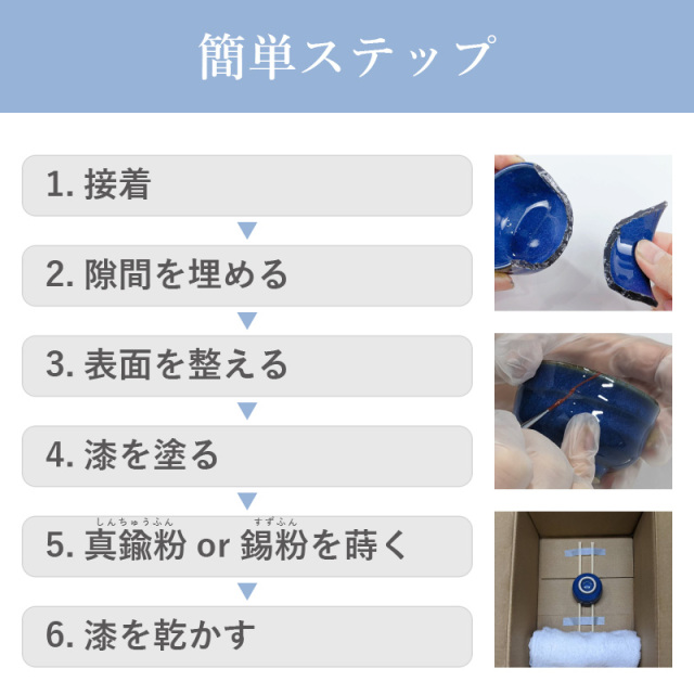 金継ぎ初心者セット 14点 金継ぎ 初心者セット 14点セット : 陶芸.com e-画材.com Yahoo