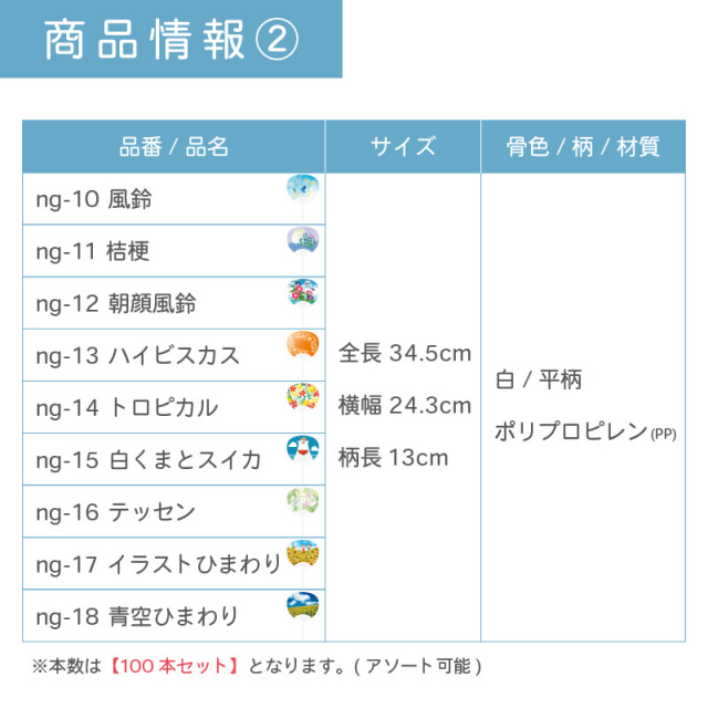 100本セット 標準サイズうちわ | NZA1501 ポリうちわ 団扇 ポリ団扇 祭