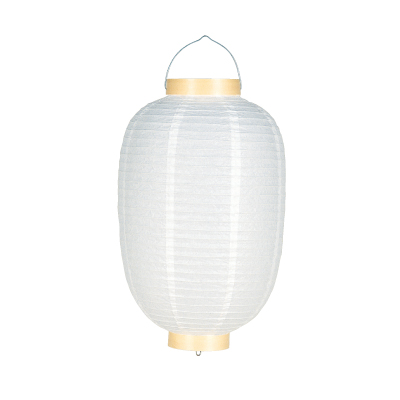 葬儀用(使い切りタイプ) 10号長丸 白 提灯 | Tm110(T619) Φ26×H51cm 柾輪 葬祭用 ちょうちん