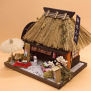 茅葺きキット 茶店 【ドールハウスキット】 【和風】 8441