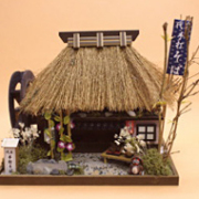 茅葺きキット そば屋 【ドールハウスキット】 【和風】 8442