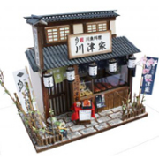 柴又の老舗キット 柴又のうなぎ屋 【ドールハウスキット】 【和風】 8833