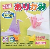EKS-400 千羽鶴おりがみ 5cm 400枚 20色 金銀入 360冊入 おりがみ 折り紙 折紙 工作 イベント 景品 ノベルティプレゼント