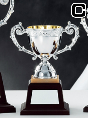 ※統合完売※カップトロフィー シルバー カップ Cサイズ 190×75mm | 表彰グッズ NO-4514C