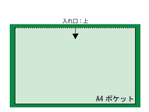 A4ポケットのみ車検証入れ　無地　200枚セット