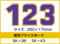 SK-36・SK-43用 数字 「0～9」セット プライスボード用数字 | SK-43MP プライス数字 自動車販売店向け