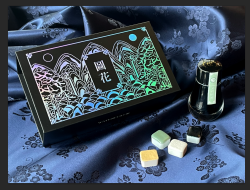 DOMINANT INDUSTRY 『Goryeo celadon 高麗青磁翡色』スタンダードインク+固形水彩絵具ラメ入り4色セット