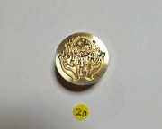 シーリングスタンプヘッド  020.両手と地球　25mm　【クリアランスセール半額】