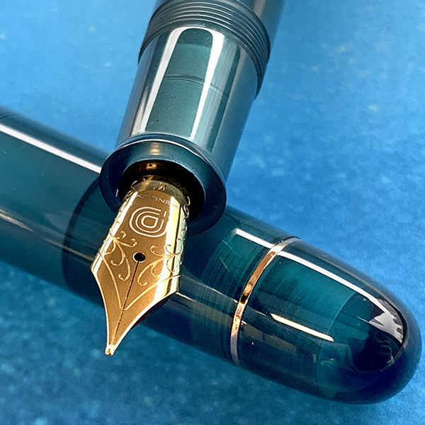 特別生産品】GREAT NATURAL Deepsea coffee pink gold parts 万年筆