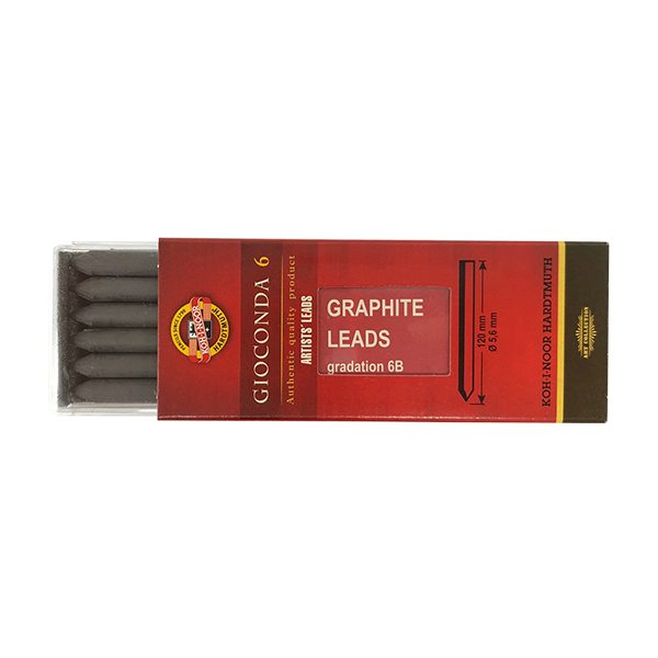 リフィル 6Bグラファイト 　5.6mm（6本入り）