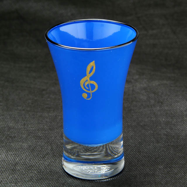 会津塗 ガラス漆器 清酒杯 ト音記号 音楽雑貨 音楽グッズ 音楽ギフト 音楽小物