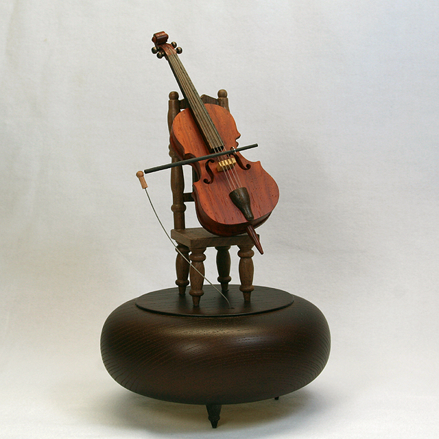 音楽雑貨 チェロ 自動演奏オルゴール 弦楽器 音楽ギフト