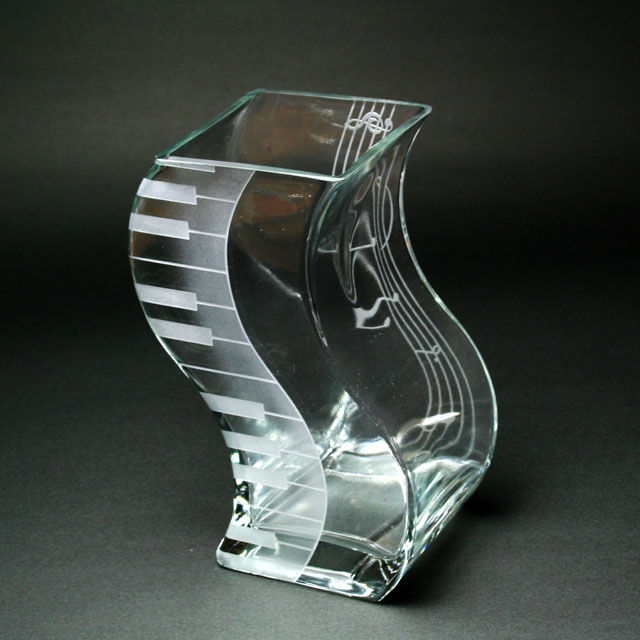 ピアノ 鍵盤 音符 花瓶 音楽雑貨 音楽ギフト 音楽グッズ