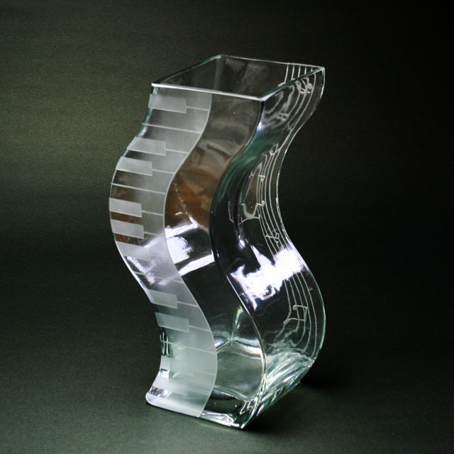 ピアノ 鍵盤 音符 花瓶 音楽雑貨 音楽ギフト 音楽グッズ