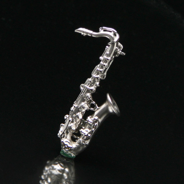 マット＆ブライトシリーズ テナーサックス ブローチ 音楽アクセサリー 楽器アクセサリー 音楽雑貨