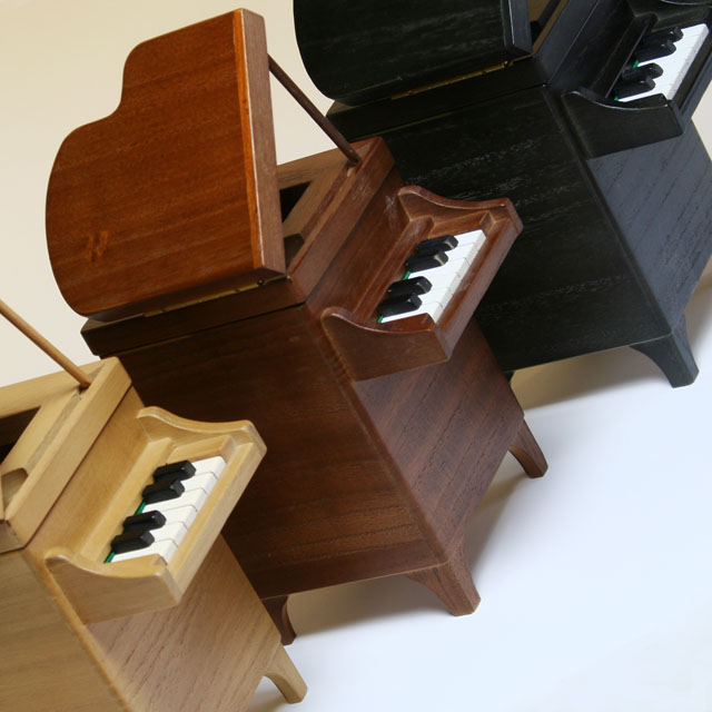 製 グランドピアノ ダストボックス 【S】 音楽雑貨 鍵盤