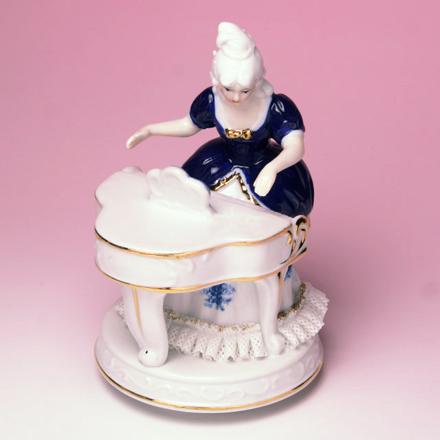 レース人形 ピアノ 鍵盤 piano pf 楽器のオルゴール 音楽雑貨 音楽ギフト 音楽グッズ