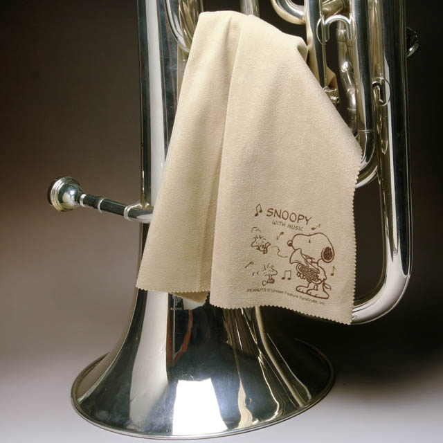 超極細繊維クロス ユーフォニアム スヌーピー エグゼクティブラグジュアリークロス 音楽雑貨 音楽グッズ 楽器用品 音楽ギフト