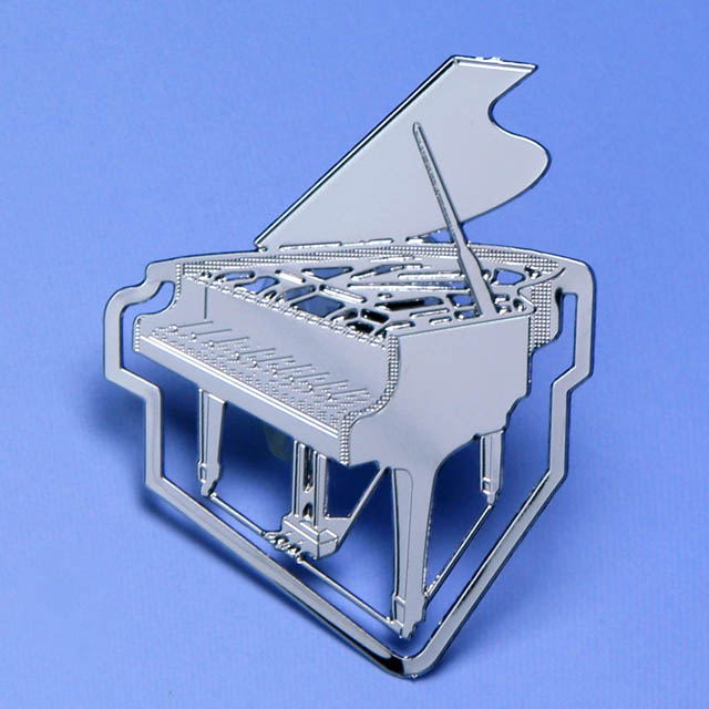 グランドピアノ piano デザインクリップ ステンレス 音楽雑貨 音楽グッズ 音楽ギフト 記念品