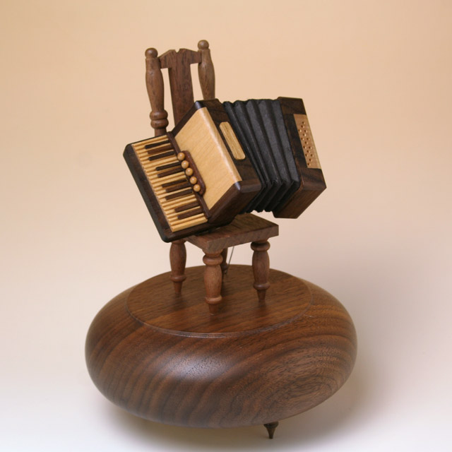 アコーディオン オルゴール 銘木 音楽雑貨 音楽グッズ 音楽ギフト