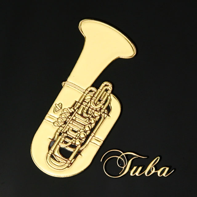 蒔絵風 携帯ステッカー チューバ tuba 音楽雑貨 音楽グッズ 音楽ギフト