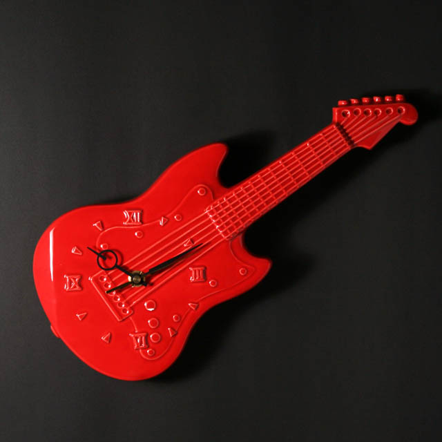 エレキギター 掛け時計 音楽雑貨 音楽グッズ 音楽ギフト