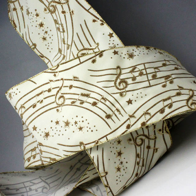 リボン 楽譜 音符 音楽雑貨 音楽グッズ