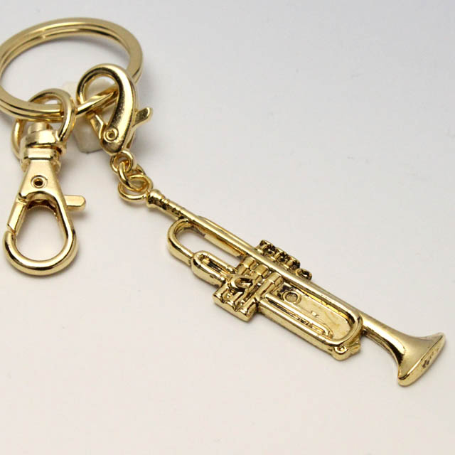 トランペット Trumpet キーホルダー 音楽グッズ 音楽雑貨