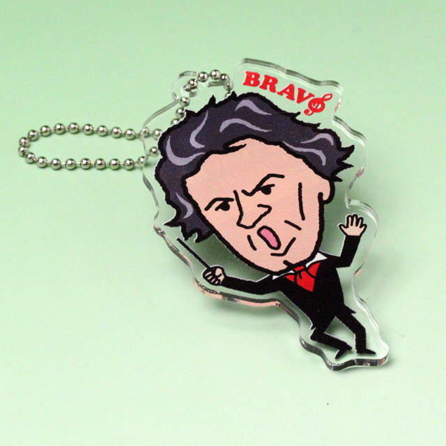 BRAVO ネームタグ ベートーヴェン 音楽雑貨 音楽グッズ