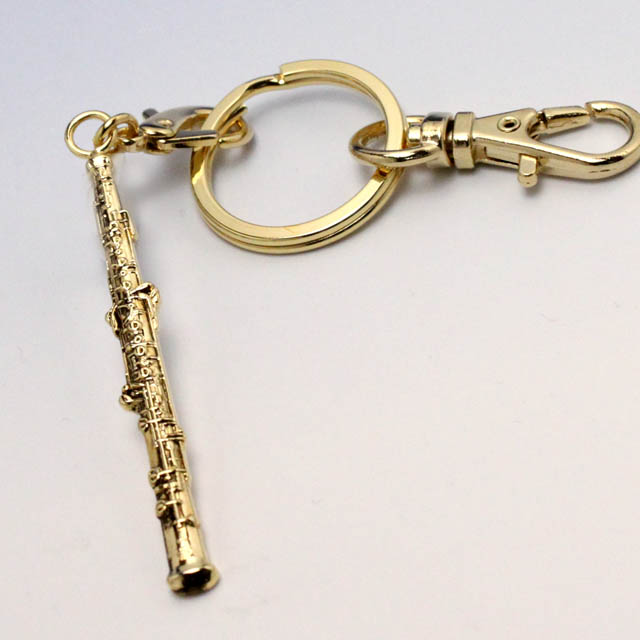 レリーフ調 キーホルダー オーボエ 音楽雑貨・アクセサリー専門店 ♪ プレリュード