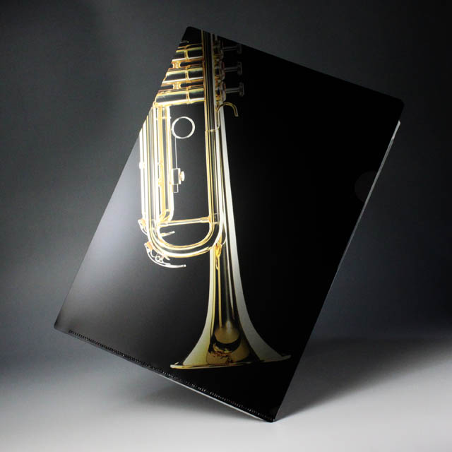 クリアファイル クリアフォルダ 音楽雑貨 トランペット